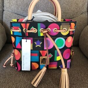 Dooney & Bourke Black Deco Small Tote Bag